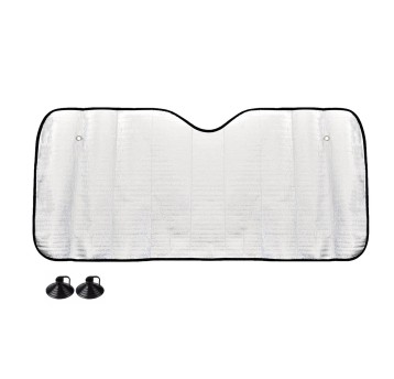 Osłona przedniej szyby srebrna - 145x70 cm