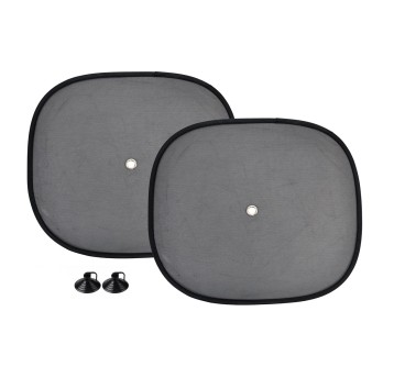 Osłony boczne przeciwsłoneczne 2szt czarne 44x38cm