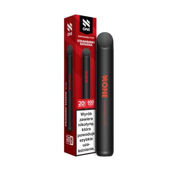 Papieros jednorazowy 2ml N-ONE 20mg 600+ (Strawberry & Banana)