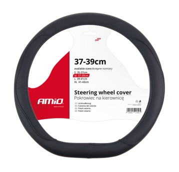 Pokrowiec ścięty nakładka na kierownicę sportową typ D M 37-39cm SWC-22-M AMIO-02304