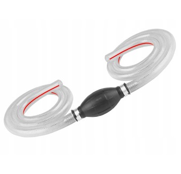 Pompa ręczna do paliw - 2 x wąż 12mm x 1m + gruszk