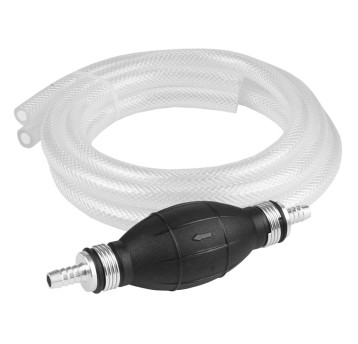 &Pompa ręczna do paliw - 2 x wąż 8mm x 1m + gruszk