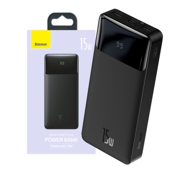 PowerBank Baseus Bipow 30000mAh, 2xUSB, USB-C, 15W