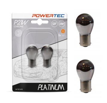 Powertec PY21W S25 12V 21W BAU15s Chrome