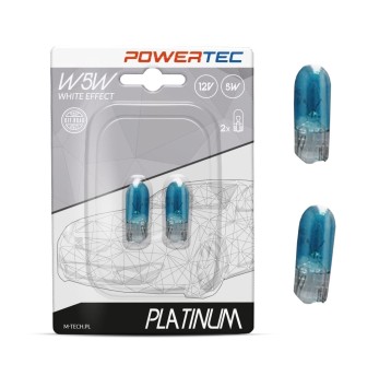 Powertec W5W T10 12V 5W WEGDE Platinum white effect