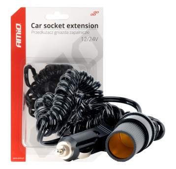 Przedłużacz gniazda zapalniczki samochodowej 12V 24V 300cm