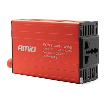 & Przetwornica napięcia 12V/220V 300W/600W 2xUSB