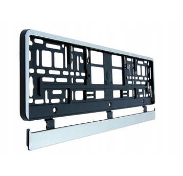 Ramka na tablicę rej. z chromowaną obwódką