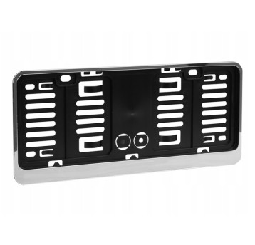 & Ramka na tablicę rejestr. mała 305 x 114mm CHROM