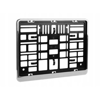 Ramka na tablicę rejestracyjną, 305x214mm Chrom