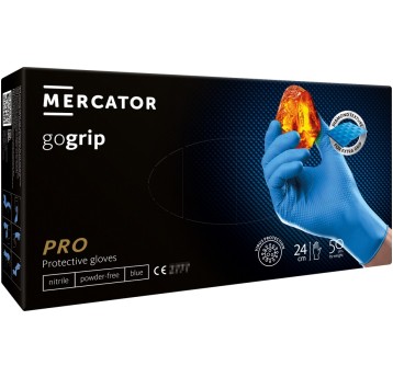 Rękawice nitrylowe niebieskie Mercator GoGrip Blue 50 sztuk rozmiar L