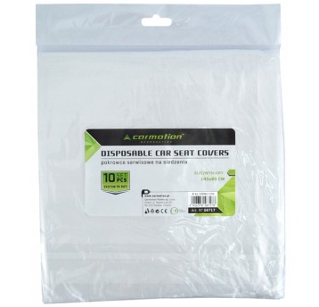 Serwisowe pokrowce na fotel, foliowe, 10 szt.