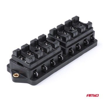 Skrzynka bezpiecznikowa ceramiczna 8 gniazd AMIO-03042