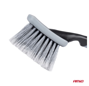 Szczotka do mycia czyszczenia kół felg kołpaków krótka 26 cm AMIO-04031