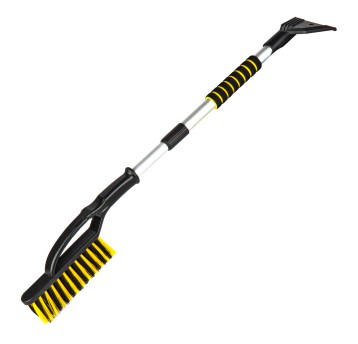 Szczotka zmiotka skrobaczka do szyb śniegu lodu mosiężna teleskopowa FUTURA BASIC 87-115 cm