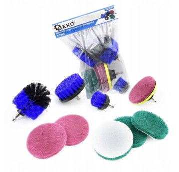 Szczotki czyszczące na wkrętarkę 10szt.