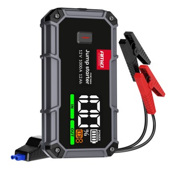 Urządzenie rozruchowe 3w1 booster powerbank latarka LED 12V 12Ah 1000A PRO AMIO-04676