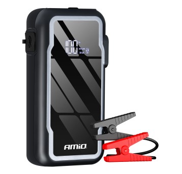 Urządzenie rozruchowe 3w1 booster powerbank latarka LED 12V 12Ah 1600A AMIO-04678