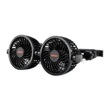 Wentylator samochodowy na zagłówek 2x4" 12V