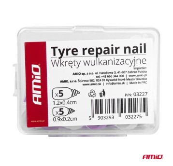Wkręty wulkanizacyjne zestaw naprawczy do opon