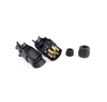 Wtyczka przyczepy 7 PIN z nakrętką AMIO-02144
