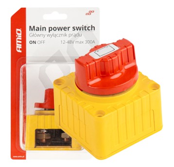 Wyłącznik odłącznik prądu hebel akumulatora 12V - 48V max 300A AMIO-03839