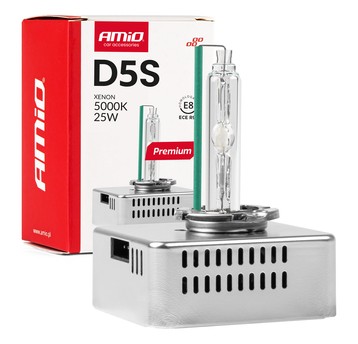 Żarówka ksenonowa żarnik hid xenon D5S 5000K AMiO PREMIUM AMIO-01220