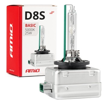 Żarówka ksenonowa, żarnik xenon D8S 25W 5000K AMiO BASIC
