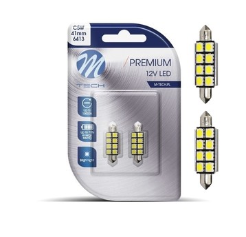 Żarówka LED 2x Dioda L327 - C5W 41mm 8xSMD5050 CAN