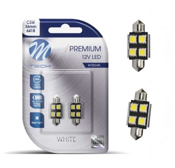 Żarówka LED 2x Dioda L328 - C5W 36mm 4xSMD5050 CAN