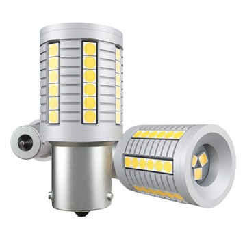 Żarówka LED P21W BA15S MOCNE Krystaliczna biel CANBUS WSTECZNY DRL 45xSMD