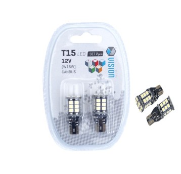Żarówka LED W16W T15 12V 24xSMD3528 Canbus
