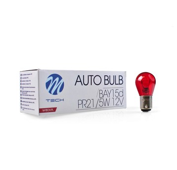 Żarówka M-Tech BAY15D 12V/21/5W RED