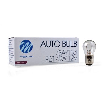 Żarówka M-Tech P21/5W BAY15D 12V/21/5W CLEAR (z15)