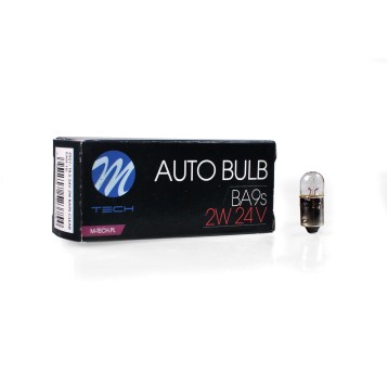 Żarówka M-TECH T2W 24V 2W BA9s