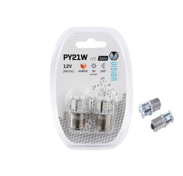 Żarówka VISION PY21W BA15s 12V 8x5050 SMD LED poma