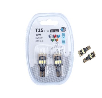Żarówka VISION T15 (W16W) 12V biała