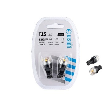 ŻARÓWKA VISION W16W (T15) 12/24V 5XLED2835 LUMILED