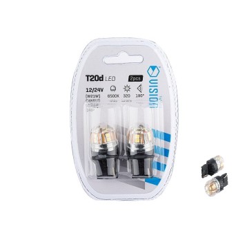 ŻARÓWKA VISION W21W (T20D) 12/24V 15X 2835 SMD OSRAM CHIP, CANBUS, BIAŁA, 2 SZT.