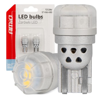 Żarówki LED 360 Pure Light Series STANDARD T10 W5W 3x3020 SMD White 12V 24V
