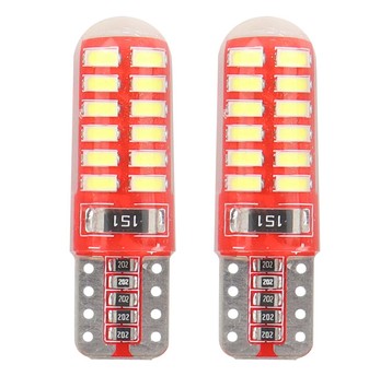 Żarówki LED CANBUS 24SMD 3014 T10e W5W SILCA White 12V AMIO-01444