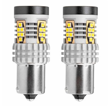 Żarówki LED CANBUS 3020 24SMD 1156 BA15S P21W R10W R5W White 12V 24V AMIO-02797
