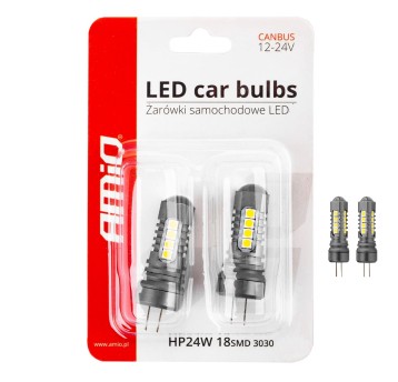 Żarówki LED CANBUS 3030 18SMD HP24W White 12V/24V