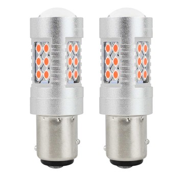 Żarówki LED CANBUS 3030 24SMD 1157 BAY15D PR215W Czerwone 12V 24V AMIO-02579