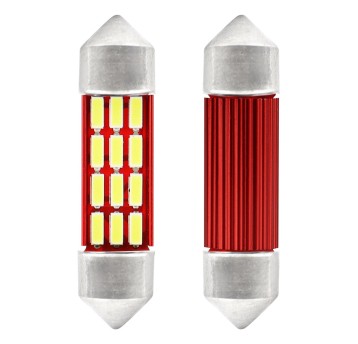 Żarówki LED CANBUS 4014 12SMD Festoon C5W C10W C3W 36mm White 12V/24V