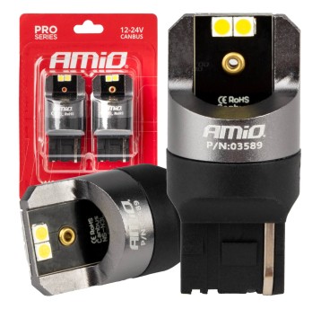 Żarówki LED CANBUS PRO series 7440 W21W 4x3030 SMD White 12V 24V