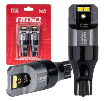 Żarówki LED CANBUS PRO T15 W16W 4x2016 SMD białe 12V 24V