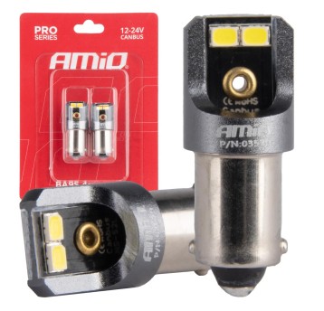 Żarówki LED CANBUS PRO T4W BA9S 4x2016 SMD białe 12V 24V