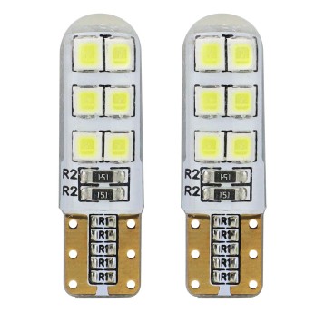 Żarówki LED STANDARD T10 W5W 12xSMD 2835 12V Silik