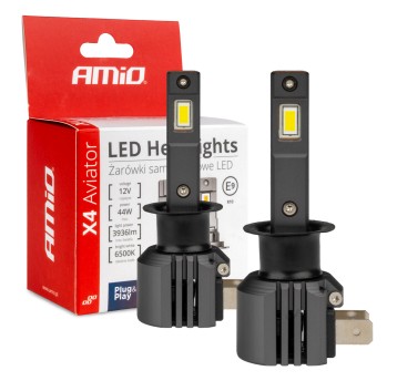 Żarówki samochodowe LED seria X4 Aviator H1 6500K Canbus